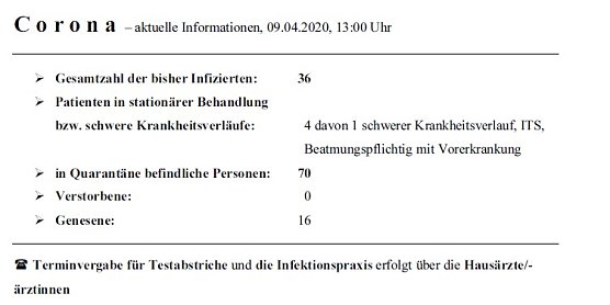 C o r o n a � aktuelle Informationen (Foto: Landratsamt Kyffh&auml;userkreis)