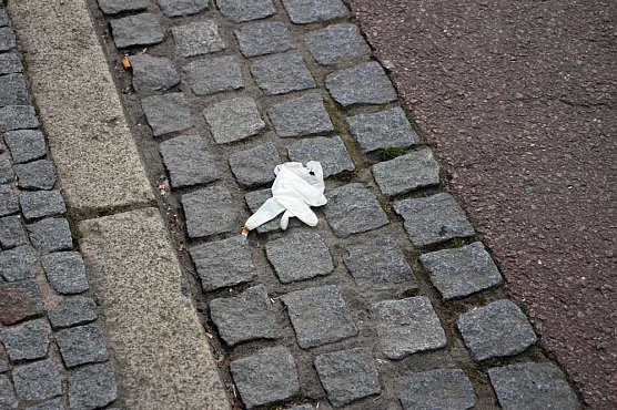 Weitere Stra&szlig;ensperre in Sondershausen (Foto: Karl-Heinz Herrmann)