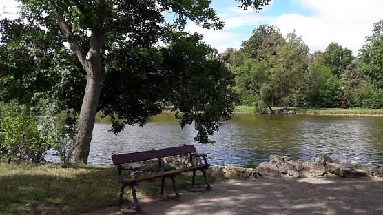 Musik im Sondersh&auml;user Schlosspark - anno 1895 (Foto: Stadt Sondershausen)