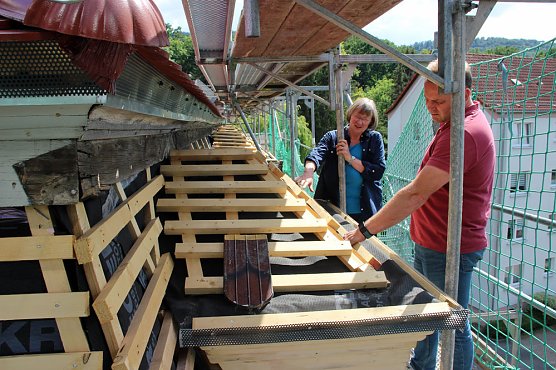 Interessante Befahrung der Lindner-Villa (Foto: Karl-Heinz Herrmann)