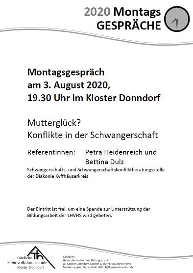 Reihe der Montagsgespr&auml;che wird fortgesetzt (Foto: privat)