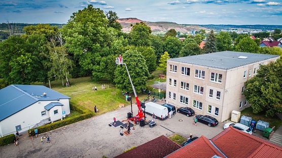 Ein letztes Mal Musik von Oben! (Foto: Martin Ludwig maniax at work)