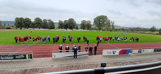 Faustball: Trotz Regens Turnier durchgezogen (Foto: Karl-Heinz Herrmann)