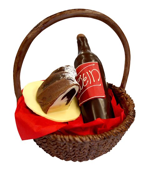 Ausstellung aus Schokolade "Rotk&auml;ppchen und der Wolf" (Foto: Karin Finger)