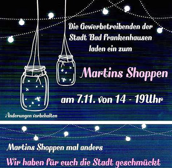 Martins Shoppen nicht vergessen (Foto: Stadtmarketing Bad Frankenhausen)