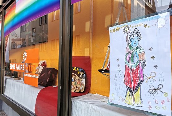 Eines der geschm&uuml;ckten L&auml;den in Sondershausen (Foto: Schlossmuseum Sondershausen)