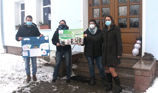 v.l.n.r. Maximilian N&ouml;ll, Jana Vogler, Wilma Appenrodt, Andrea L&ouml;ser (Foto: Stadtwerke Sondershausen)