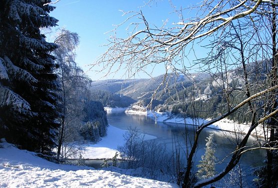 Ohratalsperre (Foto: ThüringenForst) Ohratalsperre (Foto: ThüringenForst)