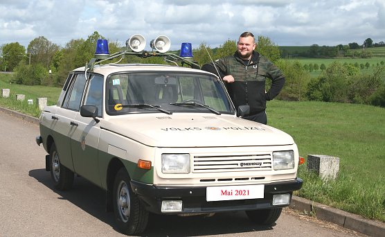 Florian mit seinem neuen "Spielzeug" (Foto: Ulrich Reinboth)