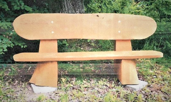 Gestohlene Bank vom Possen (Foto: PI NDH)