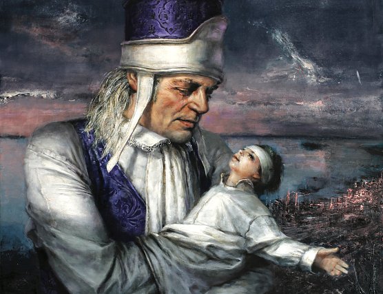 Ausschnitt aus dem Gem&auml;lde "Morgenland" (Foto: Panorama Museum)