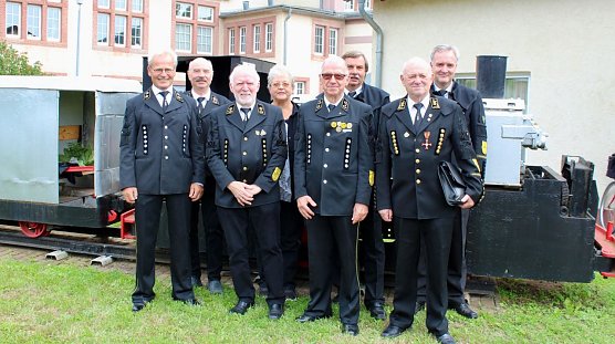 Neuer Vereinsvorstand des Bergmannsvereins "Gl&uuml;ckauf" in Sondershausen (Foto: Eva Maria Wiegand)