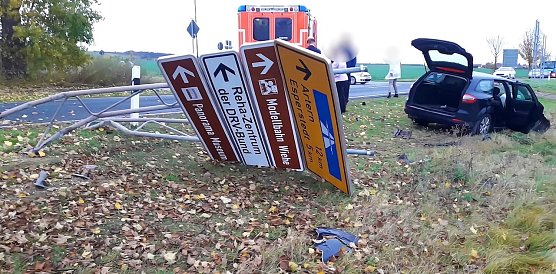 Unfall ohne Fremdeinwirkung (Foto: Feuerwehr Bad Frankenhausen/SD)