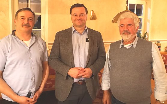 v.l. Andre Bartel, Kreisvorsitzender Stefan Schard, Gerald Burghard (Foto: Stefan Schard)