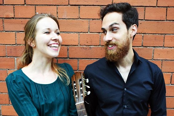 Duo L`Eraclito -Sopranistin Marina Alishauskaite; Gitarristen Diego Chac&oacute;n (Foto: Pedro Rosenthal)