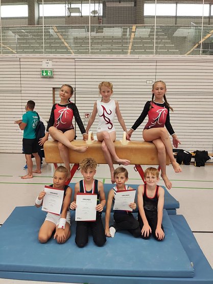 Der Nachwuchs des SV Gl&uuml;ckauf turnte bei den Einzelmeisterschaften in Erfurt (Foto: SV Gl&uuml;ckauf Sondershausen)