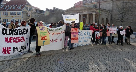 Demo im Kreistag (Foto: Karl-Heinz Herrmann)