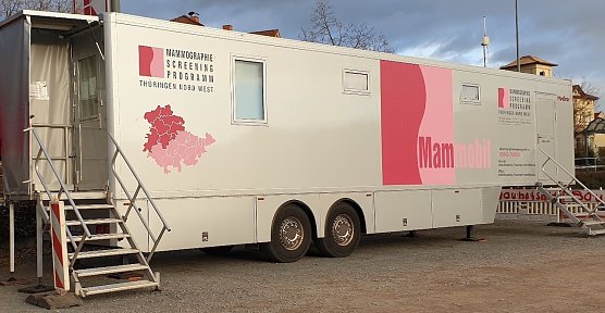 Mammobil zur Brustkrebs-Fr&uuml;herkennung (Foto: Mammographie-Screening Th&uuml;ringen-Nordwest)
