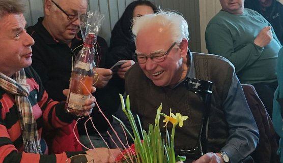 Der Kleing&auml;rtner mit Herz und Seele, Siegfried Schiebel, wurde nach 58 Jahren verabschiedet (Foto: T. Leipold)