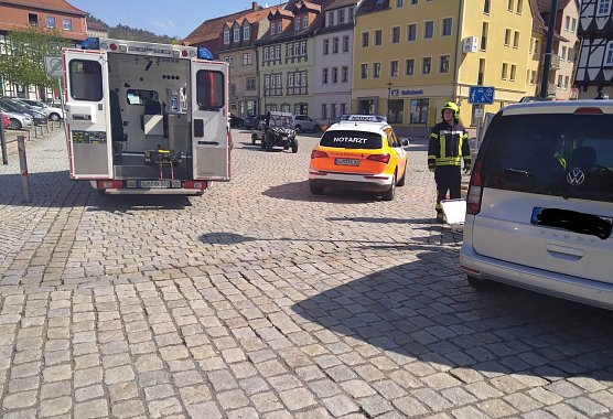 Unfall in Bad Fraankenhausen (Foto: S.Dietzel)