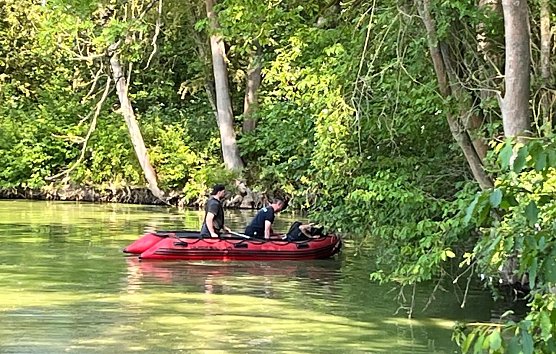 Rettung zu Wasser f&uuml;r einen Flieger (Foto: S.Dietzel)