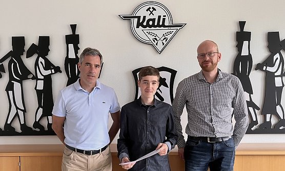 Dr. Sebastian L&uuml;ning, Valentin K&ouml;the und Robert Quensel (v.l.) (Foto: T.Bergknapp)