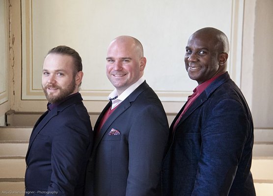 David Prei&szlig;, David Johnson und Marvin Scott: das Tenortrio Fellas (Foto: Anja Daniela Wagner)