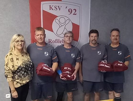 v.l.: Petra Gensch, Thomas Gensch (562 Hz.), Ralf Schr&ouml;der (519 Hz.), KD. Arnold (588 Hz., TB) u. Knut Herzau (539 Hz.) (Foto: Knut Herzau)