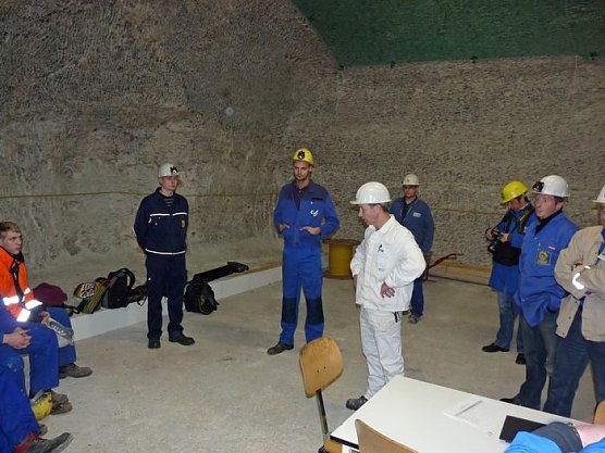 Zwischenpr&uuml;fung Unter Tage (Foto: Karl-Heinz Herrmann)