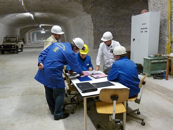 Zwischenpr&uuml;fung Unter Tage (Foto: Karl-Heinz Herrmann)