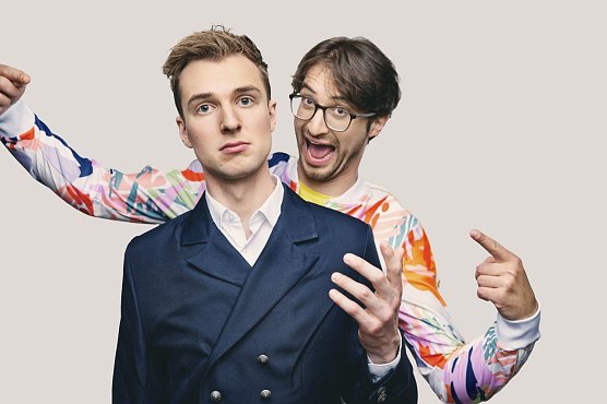  Bernard Liebermann und Thierry Gelloz haben k&uuml;rzlich in Weimar eine neue Spielst&auml;tte er&ouml;ffnet und bringen  ihr neuestes Programm nach Stolberg mit: "Goethe Zeiten, schlechte Zeiten"  (Foto: Hagen Wolf)