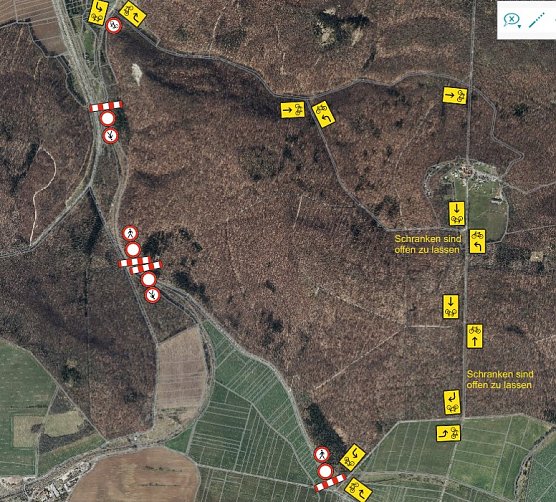 Radwegeumleitung (Foto: Janine Skara)