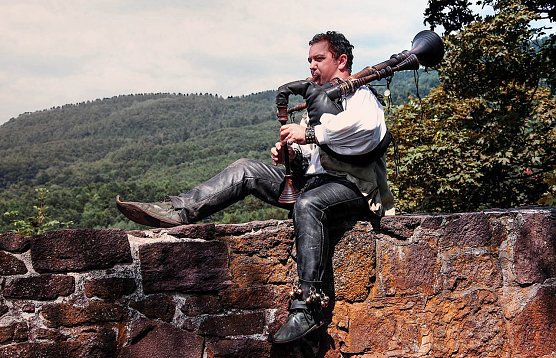 Burgherr Kai Prengel auf der Burg Hohnstein (Foto: Prengel Gastronomie & Handels GmbH)