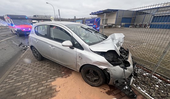 Unfall in Sondershausen (Foto: S.Dietzel)