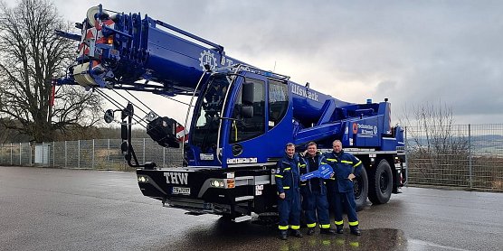 Ein Mobilkran f&uuml;r die Fachgruppe Br&uuml;ckenbau (Foto: THW)