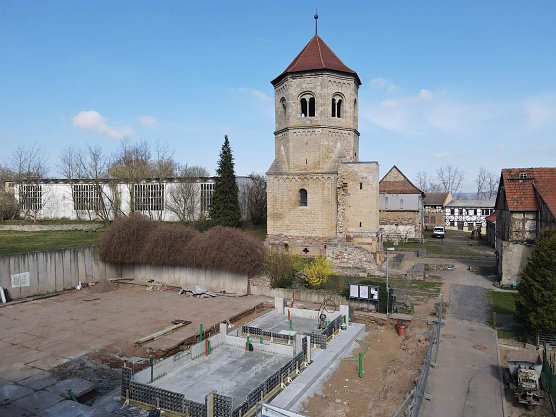 Im Kloster G&ouml;llingen wird ein neues Besucherzentrum gebaut, (Foto: STSG, Carolin Schart)