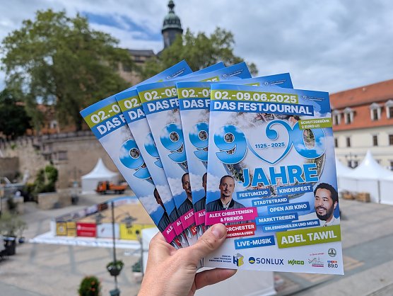 Festjournal der Stadt Sondershausen zur 900 Jahrfeier (Foto: Janine Skara)