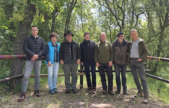 Von links nach rechts: Knut Hoffmann, Lorett Sachs, Dietmar Hiller, Karmen Rosenstock, Thomas Deilmann, Wolfgang Sauerbier, Dr. J&uuml;rgen Pusch (Foto: Janine Dildey)
