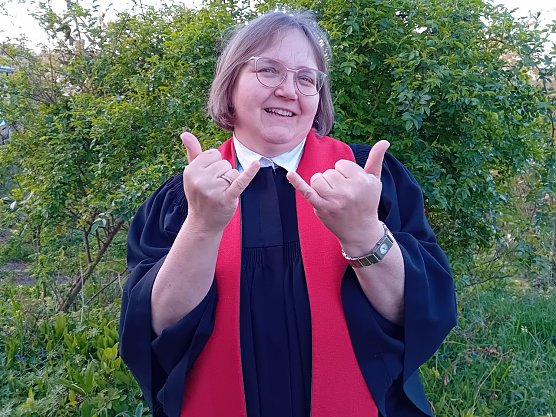 Gehörlosen-Seelsorgerin Cornelia Georg (Foto: Evangelischer Kirchenkreis Südharz) Gehörlosen-Seelsorgerin Cornelia Georg (Foto: Evangelischer Kirchenkreis Südharz)