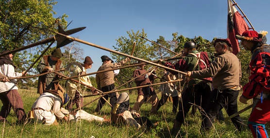 Am Wochenende r&uuml;ckt die Bauernrotte noch einmal auf dem Schlachtberg an (Foto: Stadtverwaltung Bad Frankenhausen)