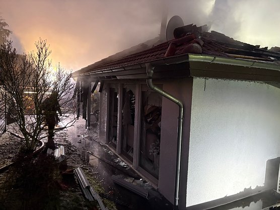 Hausbrand  in Sondershausen (Foto: Feuerwehr/ Silvio Dietzel)