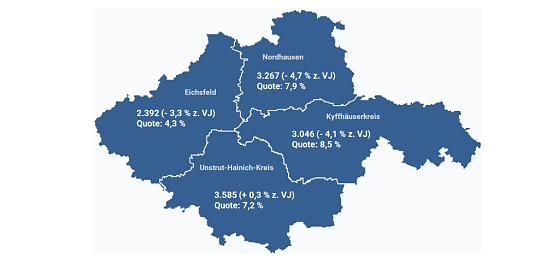 Der Nordth&uuml;ringer Arbeitsmarkt im Dezember 2025 (Foto: Agentur f&uuml;r Arbeit)