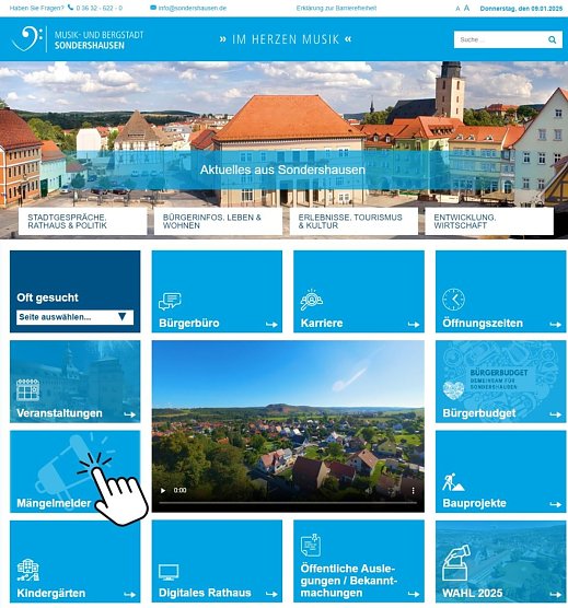 Der Mängelmelder der Stadt Sondershausen wird oft genutzt. (Foto: Janine Skara) Der Mängelmelder der Stadt Sondershausen wird oft genutzt. (Foto: Janine Skara)