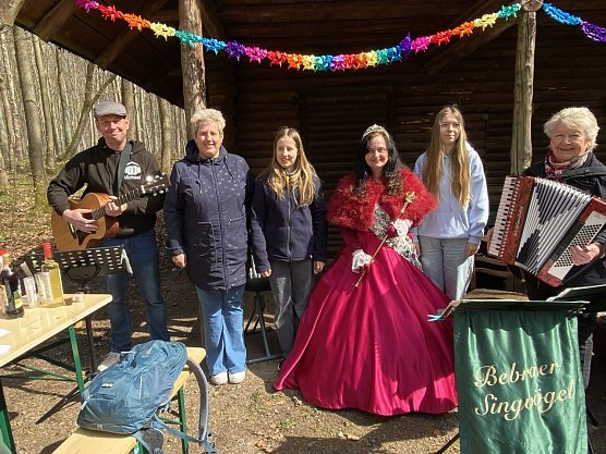 Die Blutbuchenk&ouml;nigin war auch zu Gast. (Foto: Wolfgang Lehmann)