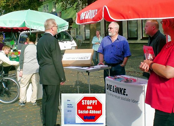 Protest in Artern (Foto: Klaus Henze)