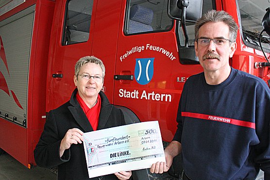 Spende Feuerwehrverein Artern (Foto: MDB Kersten Steinke)