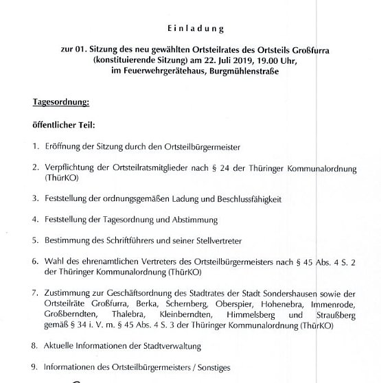 Bild: Meldungen aus der Stadtverwaltung