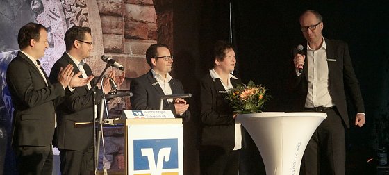 Bild: Heidrun Lange wird verabschiedet