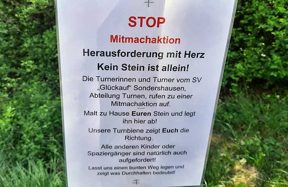 Bild: Mitmachaktion am Radweg