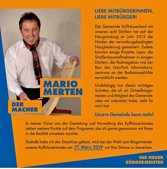 Bild: Mario Merten stellt Ziele vor